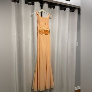 Peach bridesmaid dress